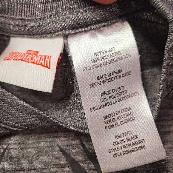Spiderman tank top shirt S6/7 - Picture 3 of 3
